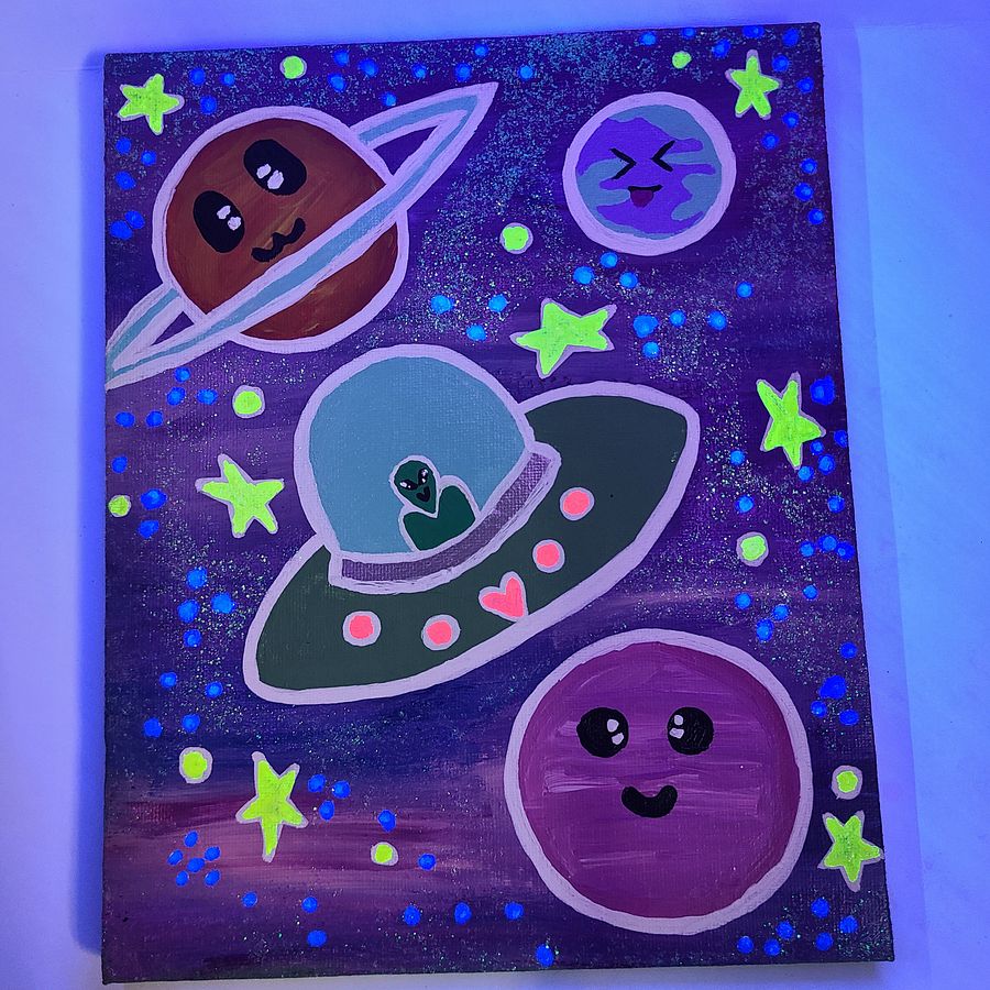Interstellar K4w411 8x10 painting on canvas product image (1)
