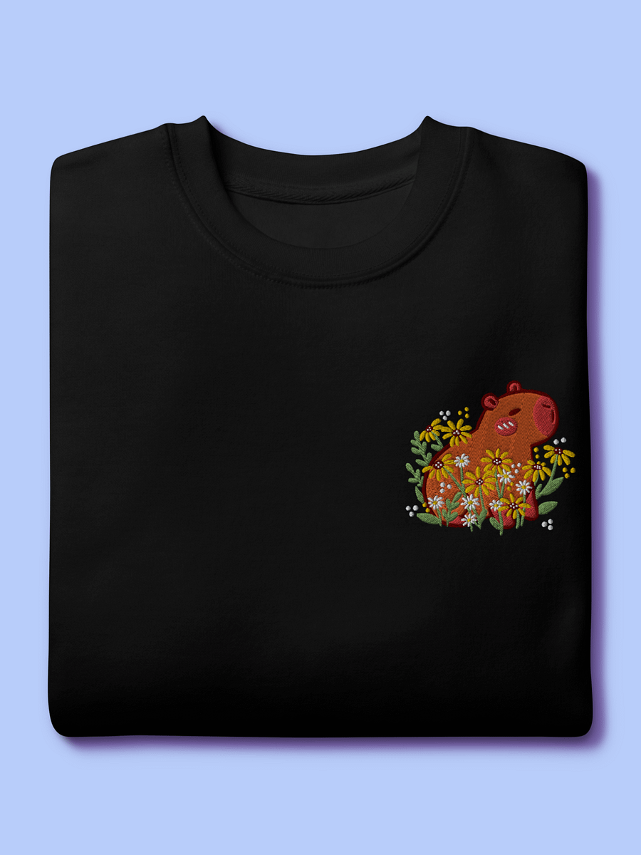Whimsical Capybara Daisy Sweatshirt product image (4)