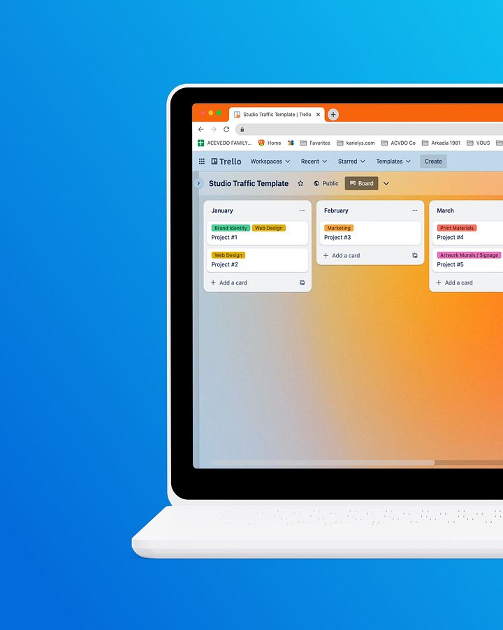 Trello Template: Studio Traffic product image (1)