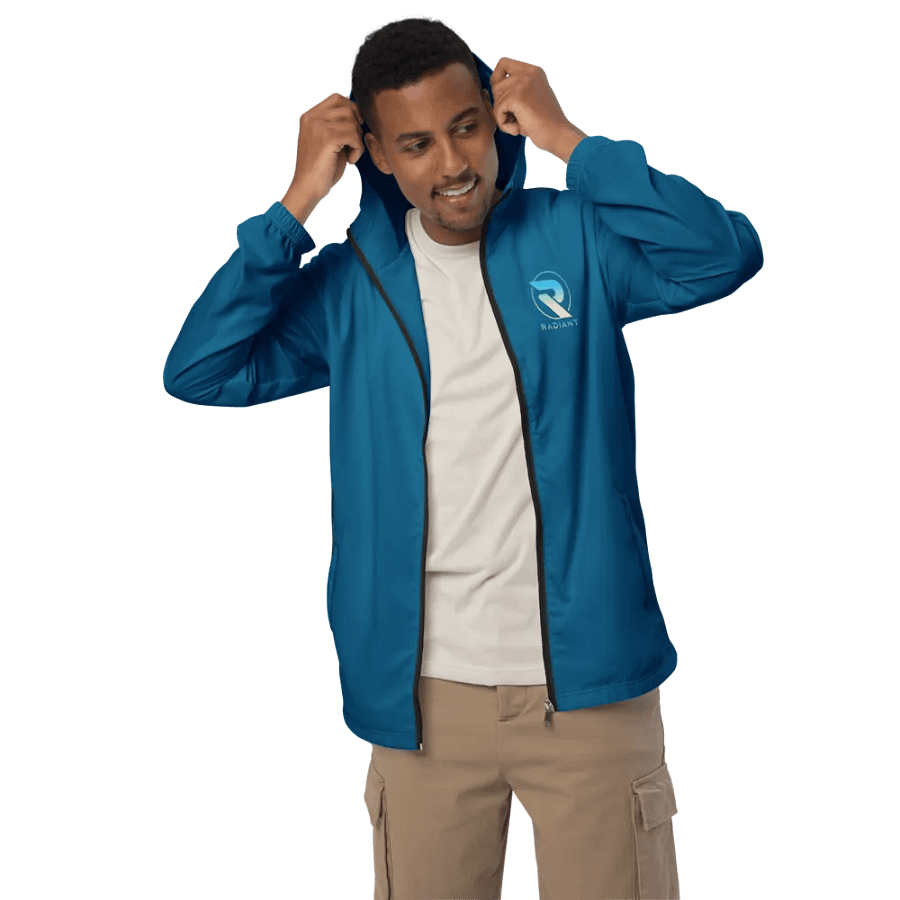 A Radiant Windbreaker Jacket (Blue) product image (10)