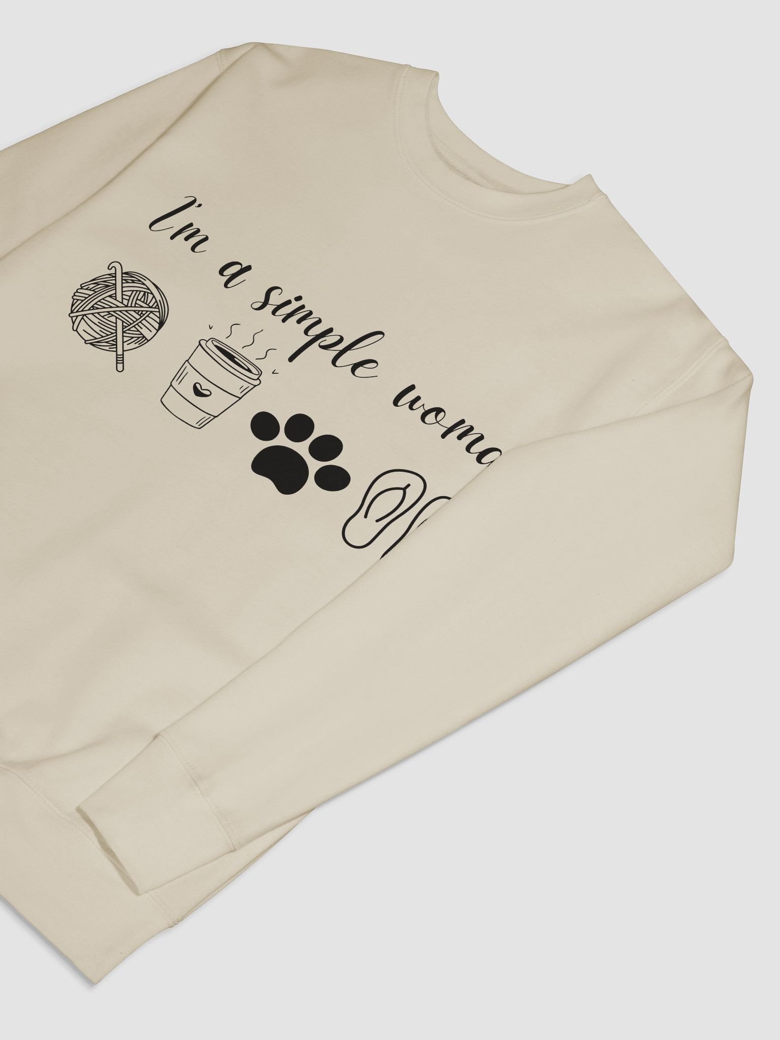 Ladies I'm a simple woman sweatshirt product image (13)