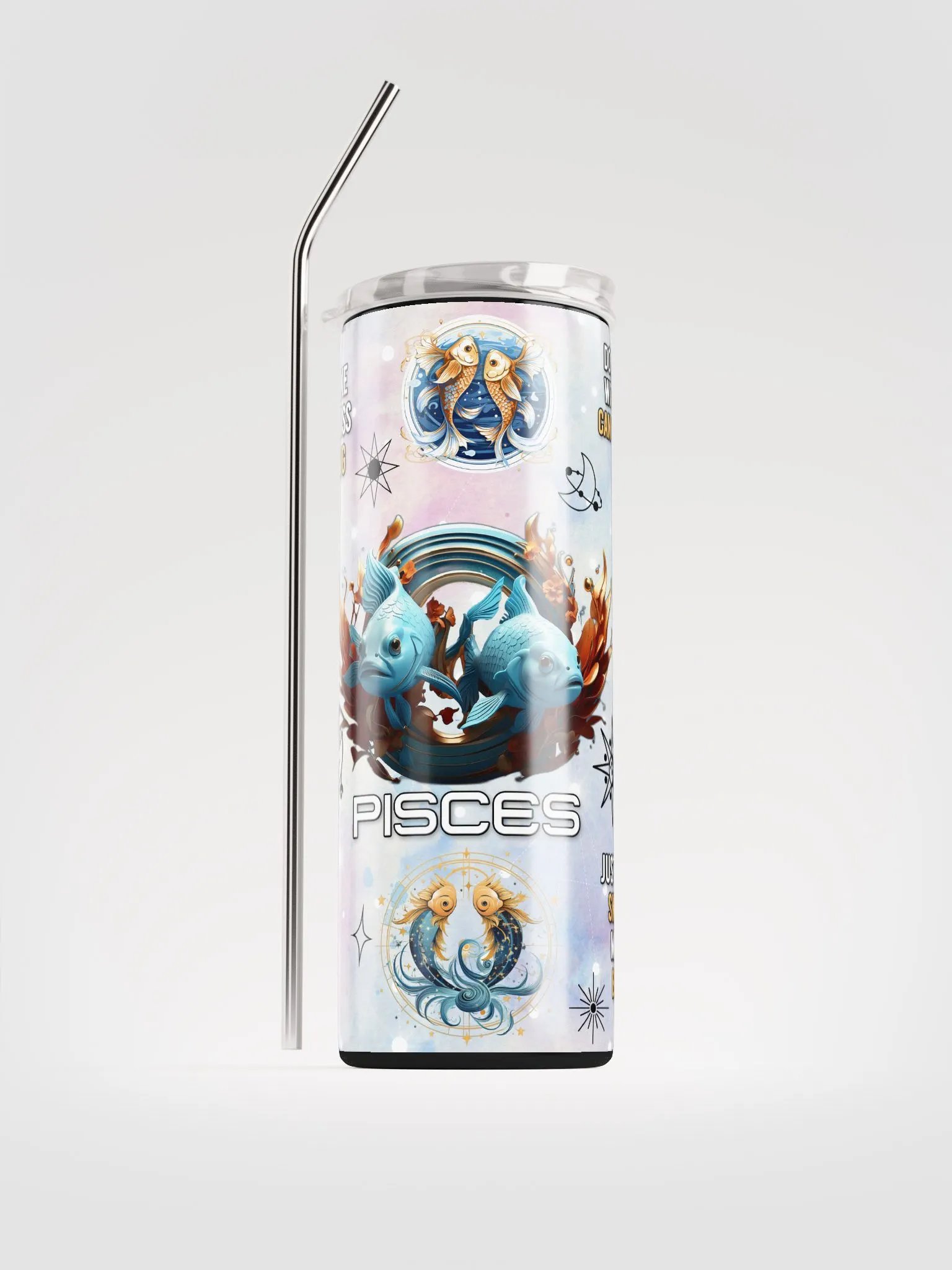 Pisces Whimsical Stainless Steel Tumbler product image (2)