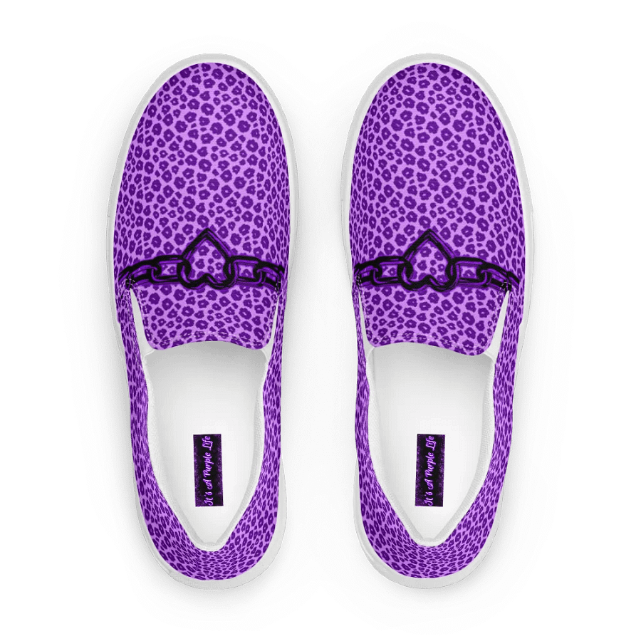Heartfelt Leopard Women's Slip-Ons product image (1)