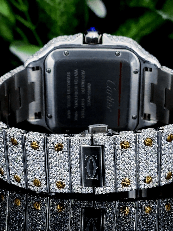 Krushnam's Gold White Dual-tone Cartier with Roman Letter product image (2)