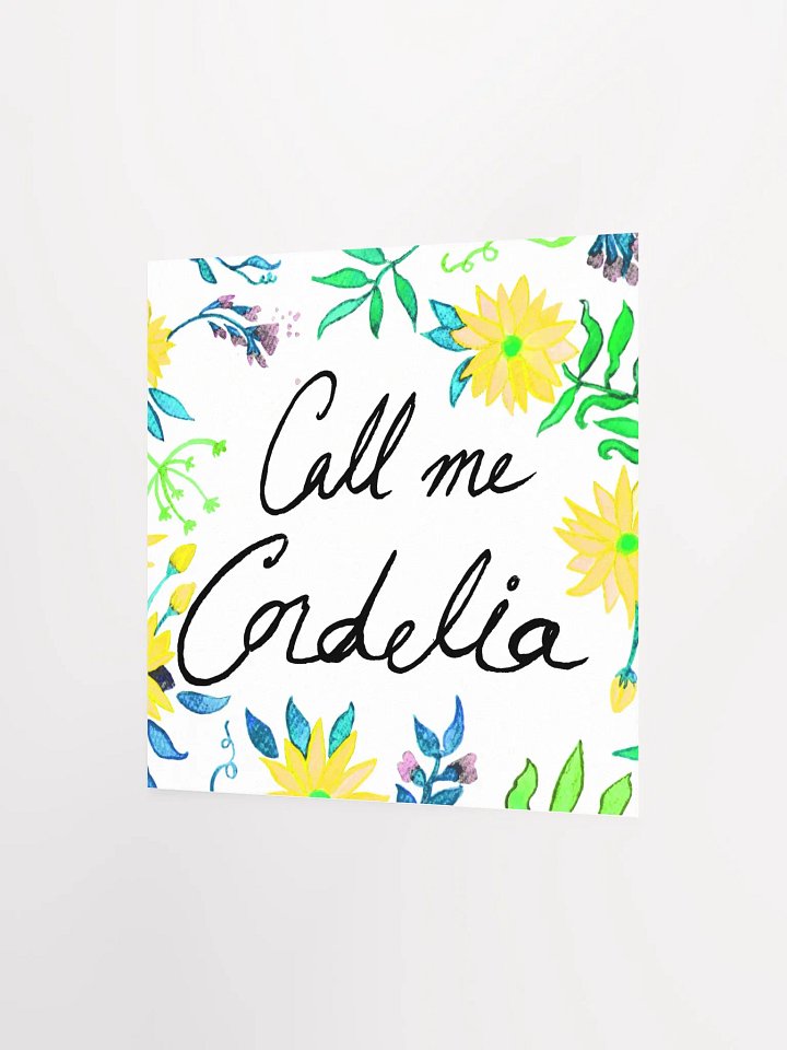Call Me Cordelia – Yellow Flowers Print product image (2)