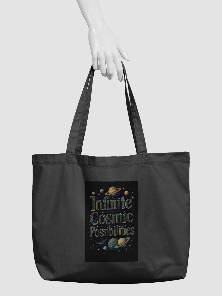 Infinite Cosmic Possibilities – Organic Cotton Tote Bag (Wide) product image (3)