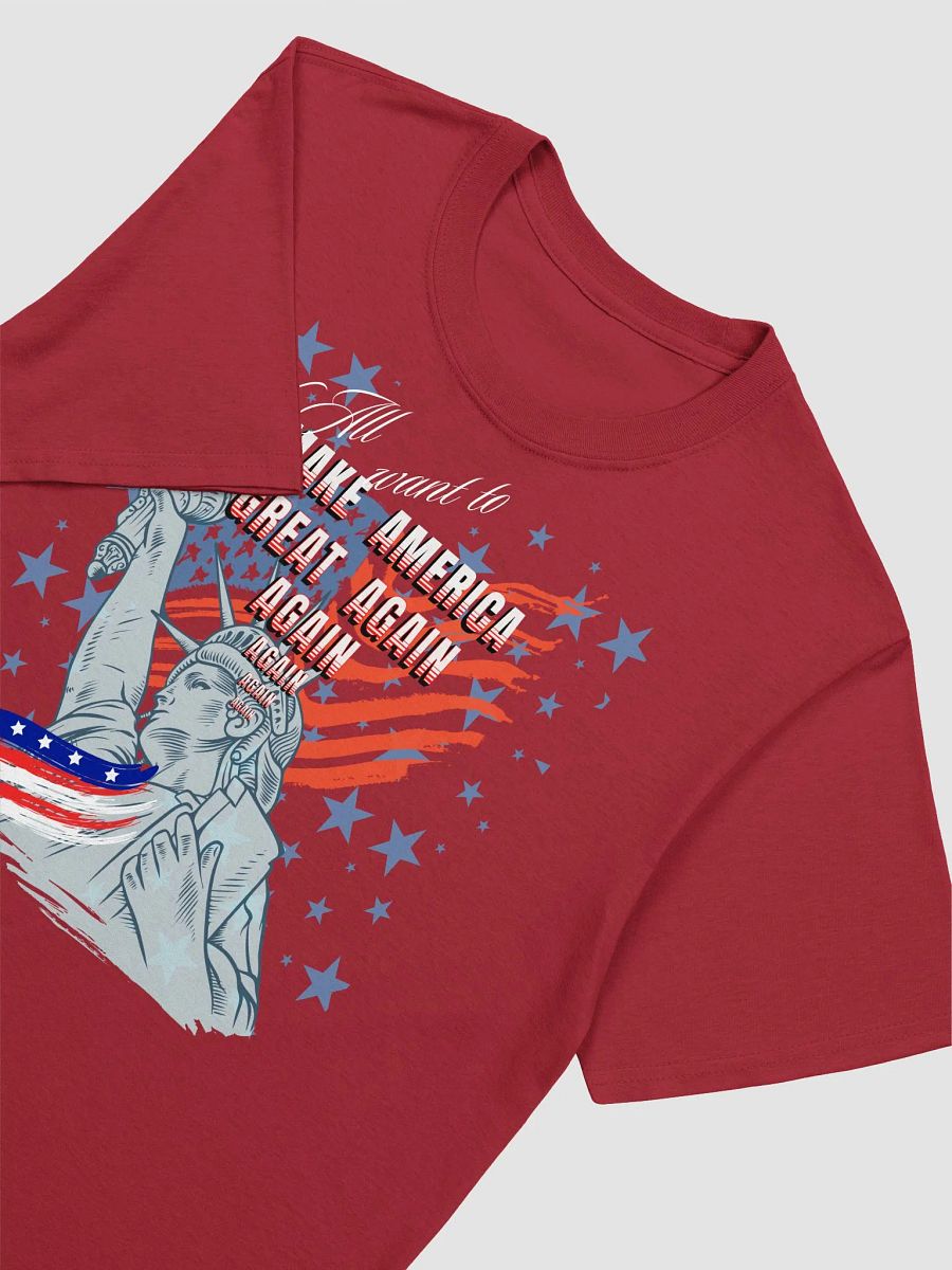 Patriotic Liberty Flag T-Shirt for trump supporters moms dads friends product image (9)
