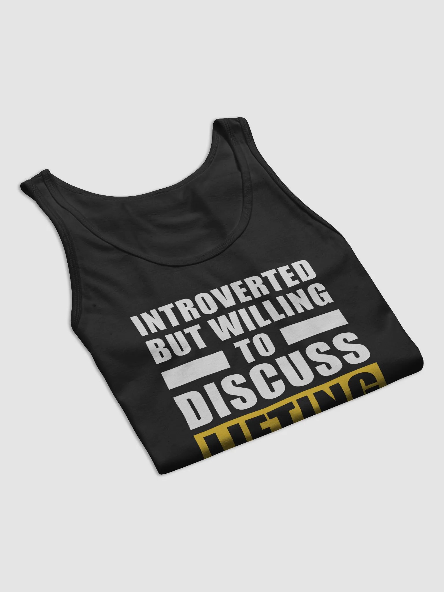 Introverted But Willing To Discuss Lifting Tank product image (5)