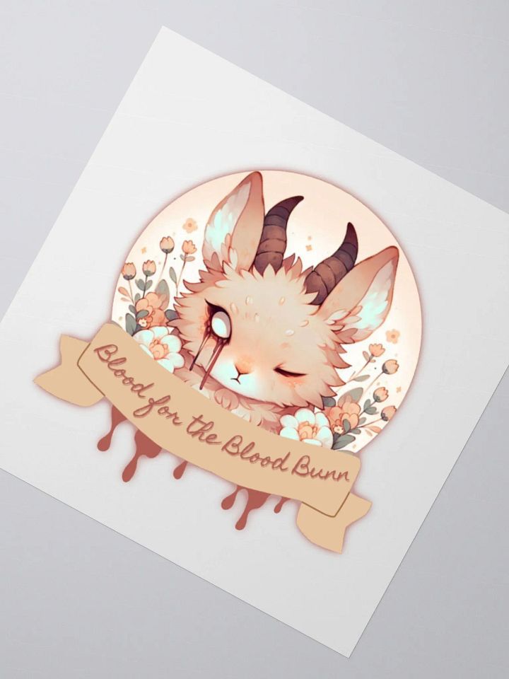 Blood for the blood bun sticker product image (3)