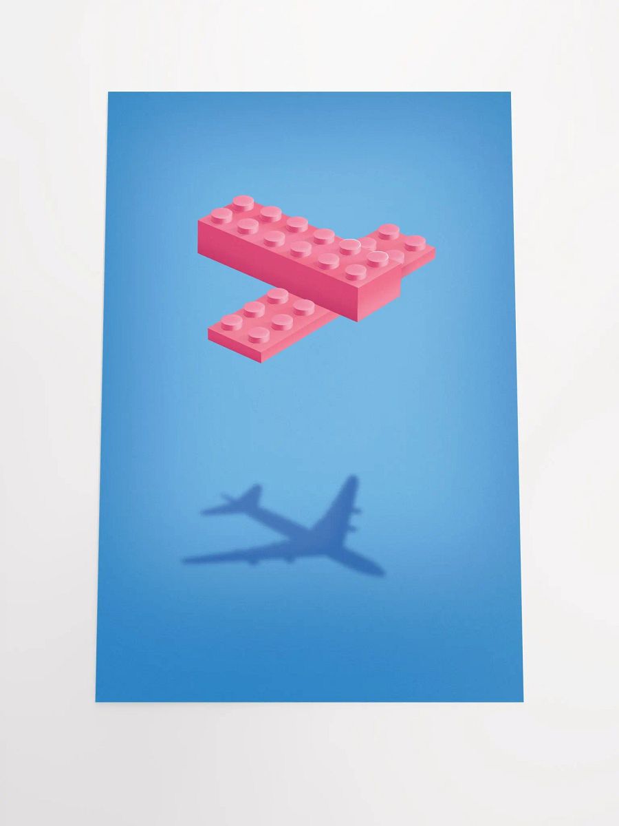 Plane (Pink) | Poster product image (2)