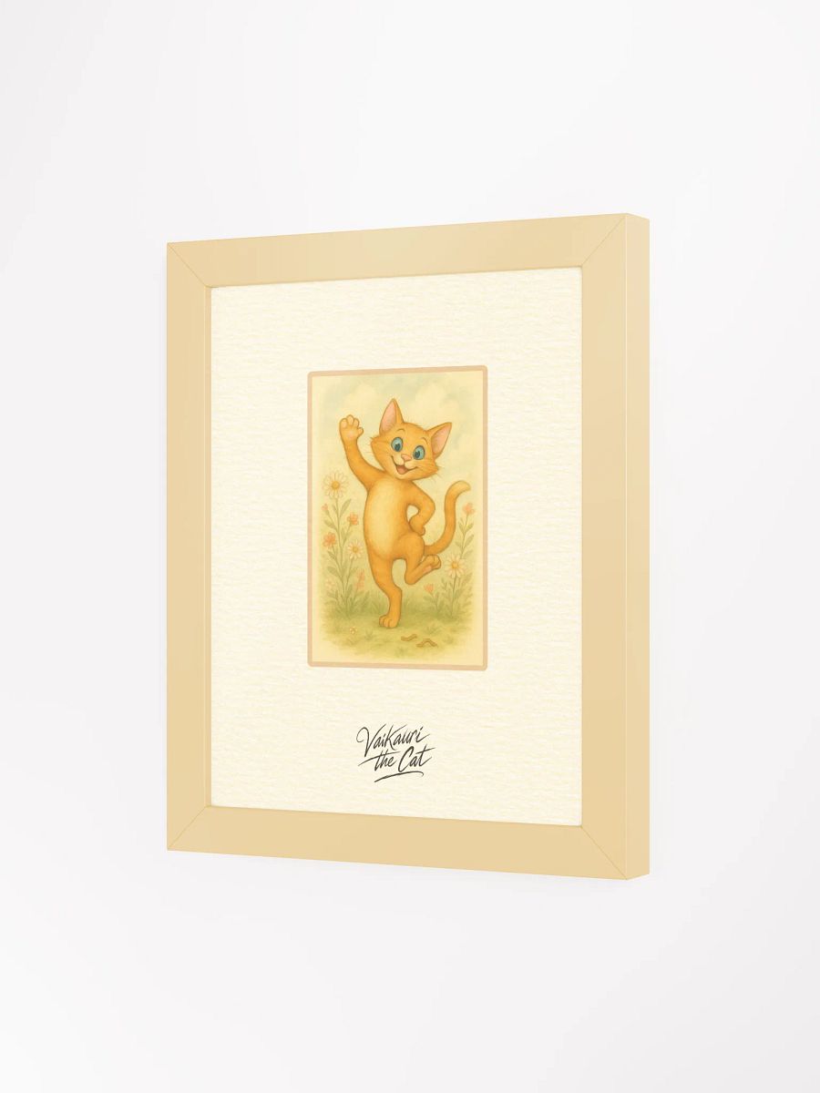 Vaikauri the Cat - Matte Wood-Framed Artprint product image (5)