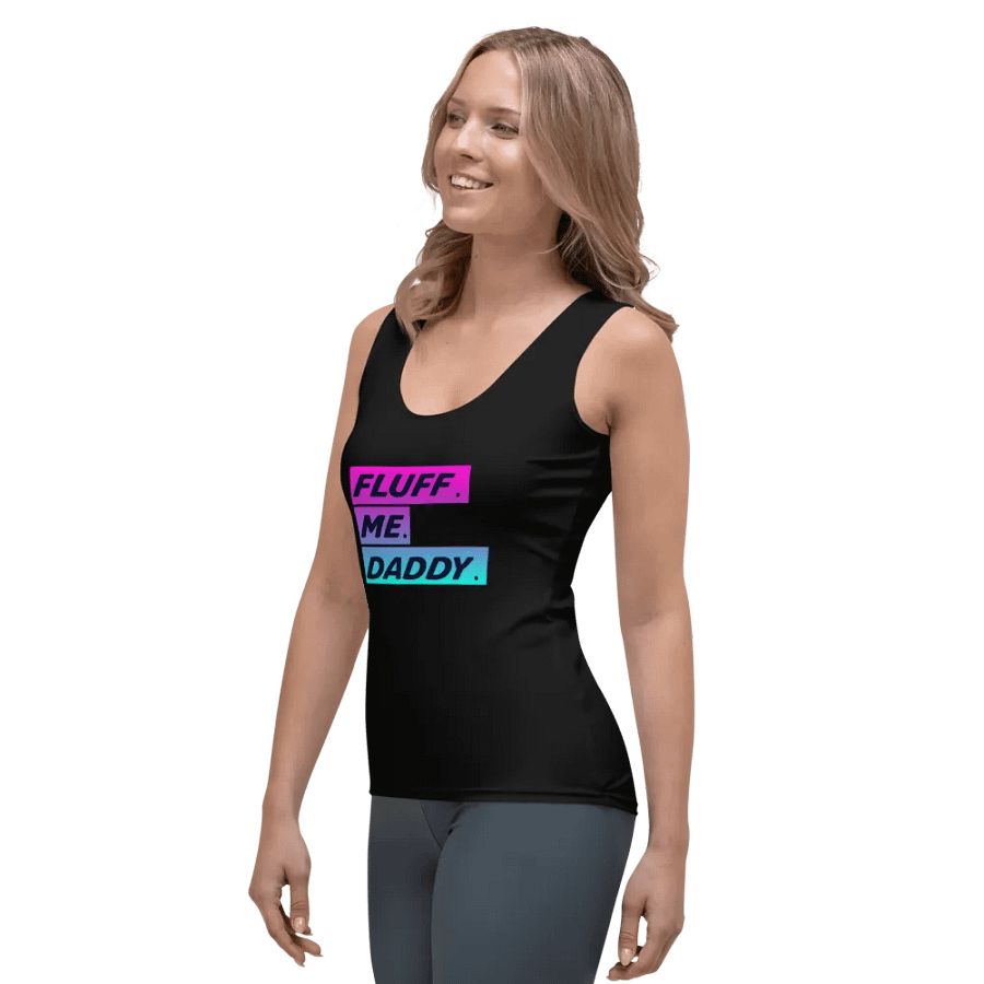 FLUFF ME DADDY WOMEN'S FITTED TANK TOP product image (5)