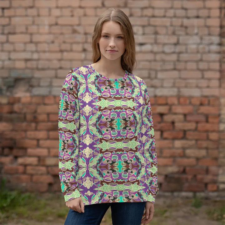 Abstract Patterned Shapes Neurographic Art Unisex Sweatshirt product image (1)