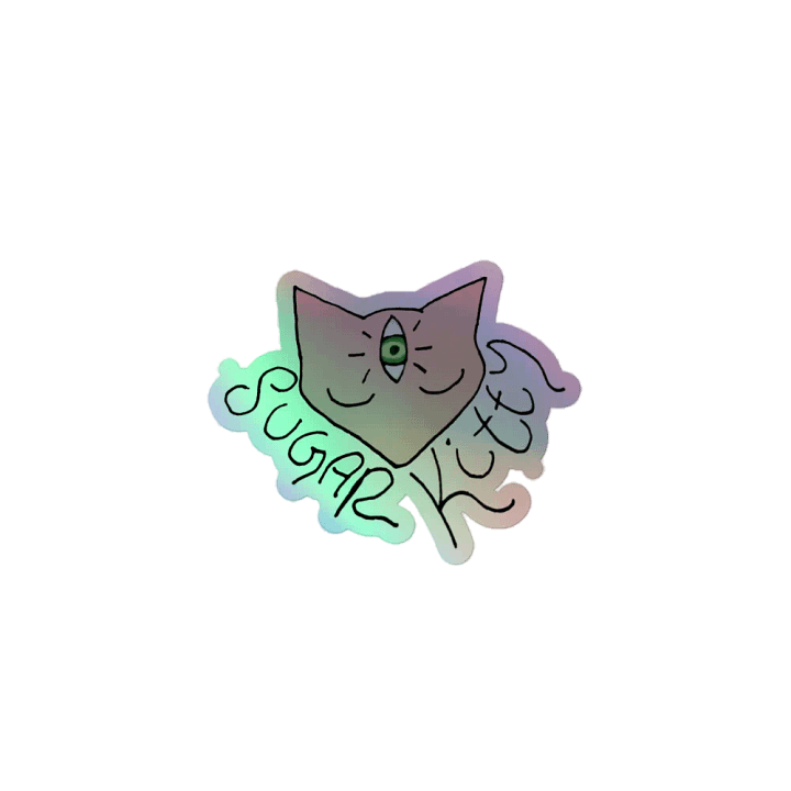 Sugar Kitty Holographic Sticker product image (1)