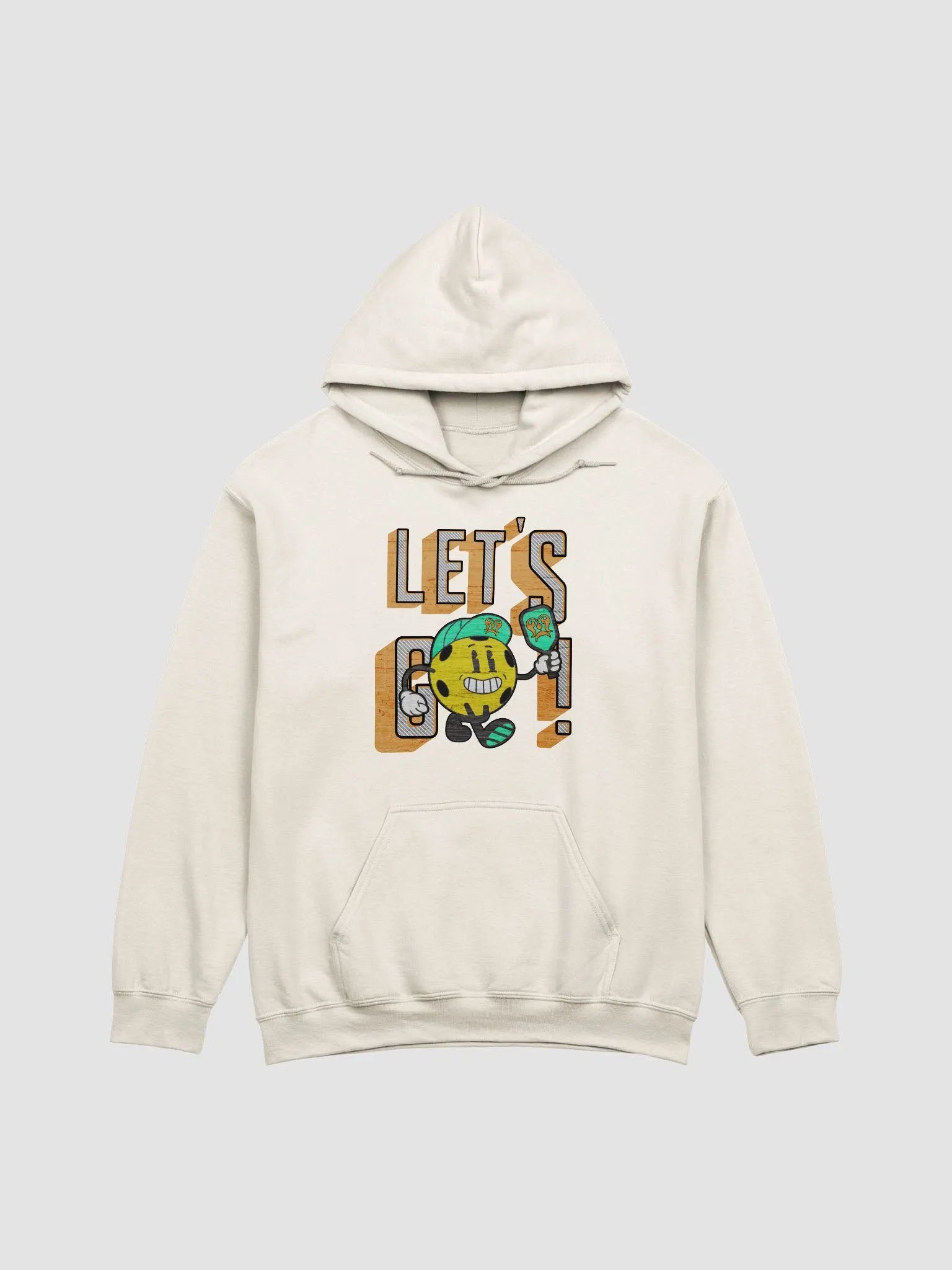 Lets Go Pickleball Mascot Adventure Ready Hoodie product image (17)