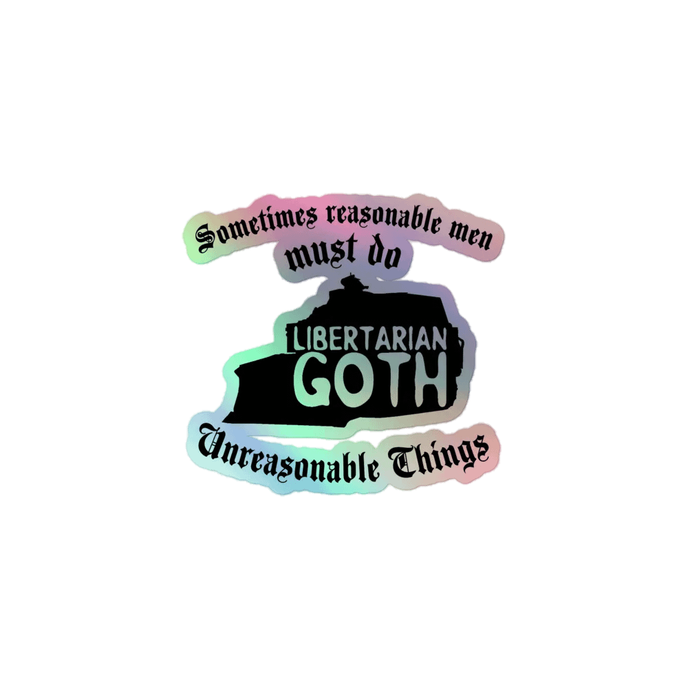 Unreasonable Things Holographic Sticker product image (1)