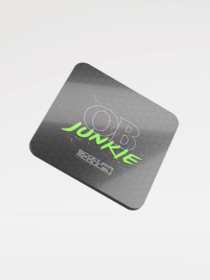 OB Junkie Glossed Cork Coaster product image (1)