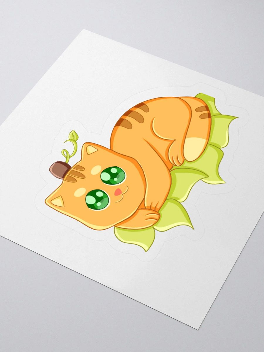Pumpkin Cat Kiss Cut Sticker product image (9)