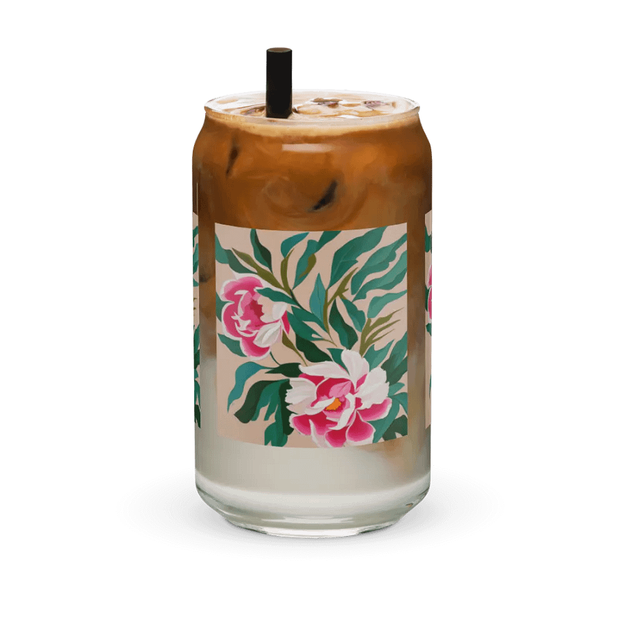 Peonies Can-Shaped Glass product image (6)