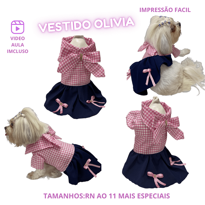 Vestido Olivia - Modelagem Pet PDF product image (1)