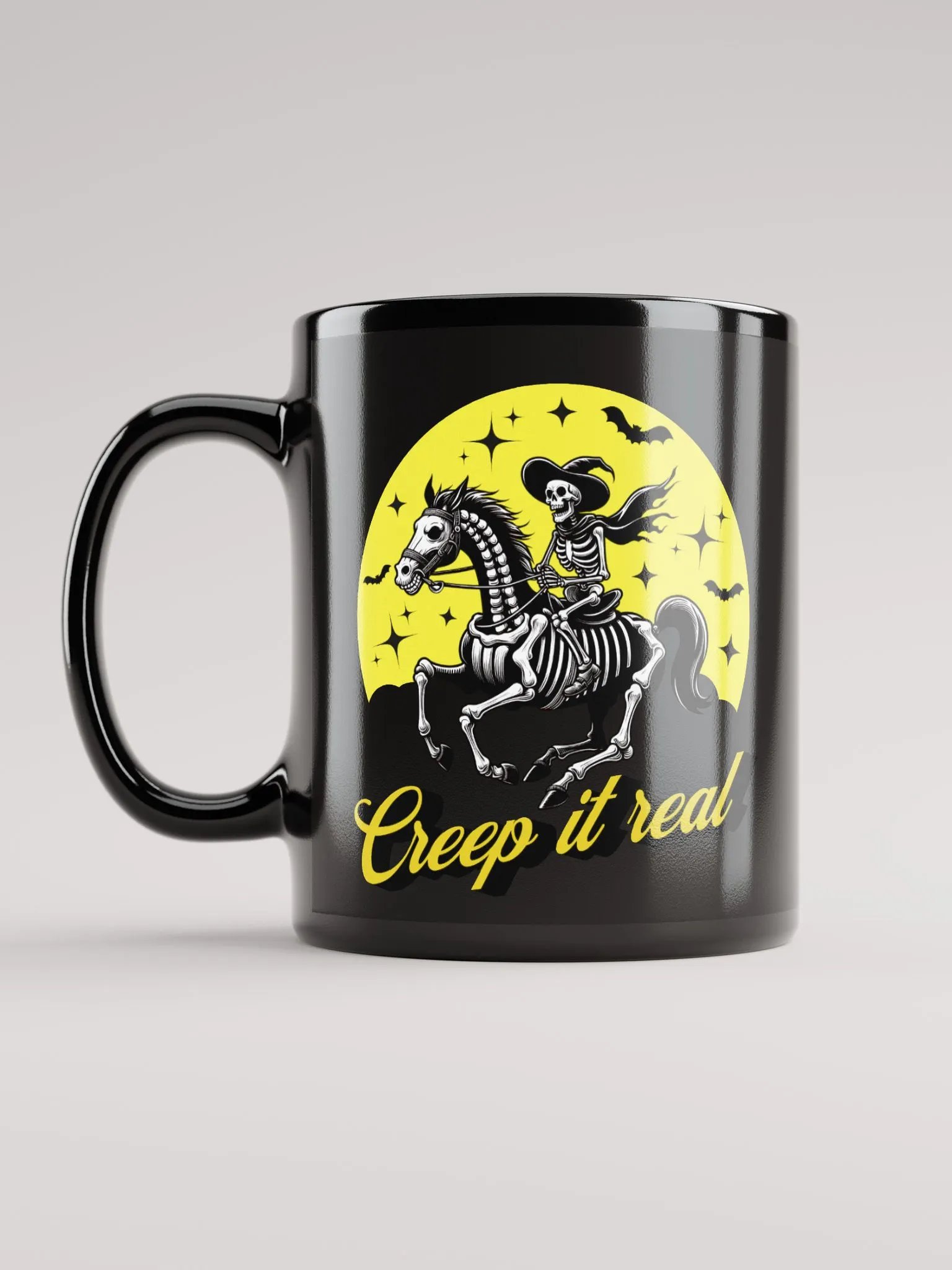 "CREEP IT REAL" / BLACK MUG product image (5)