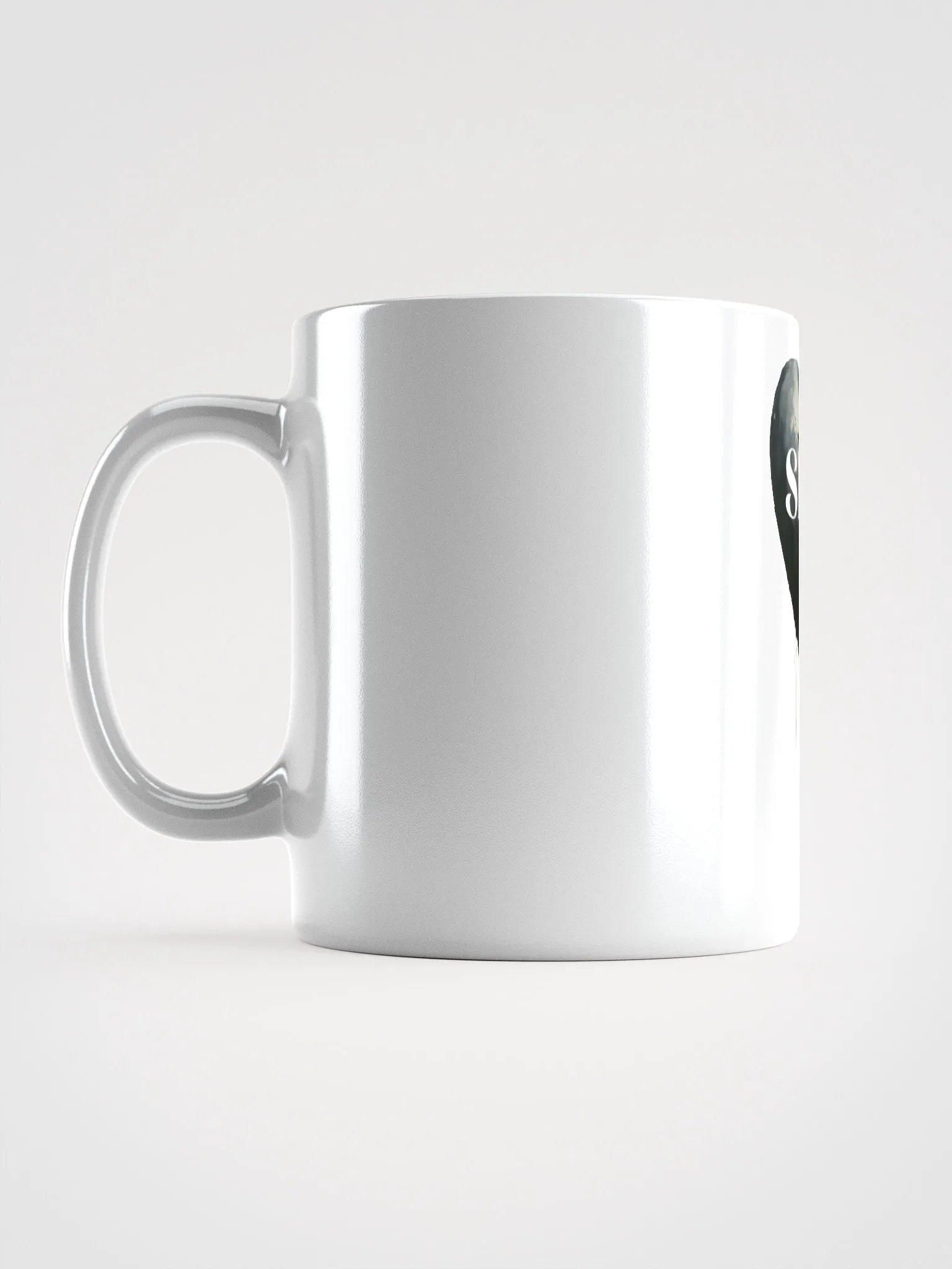 Bleeding Black White Glossy Mug product image (6)