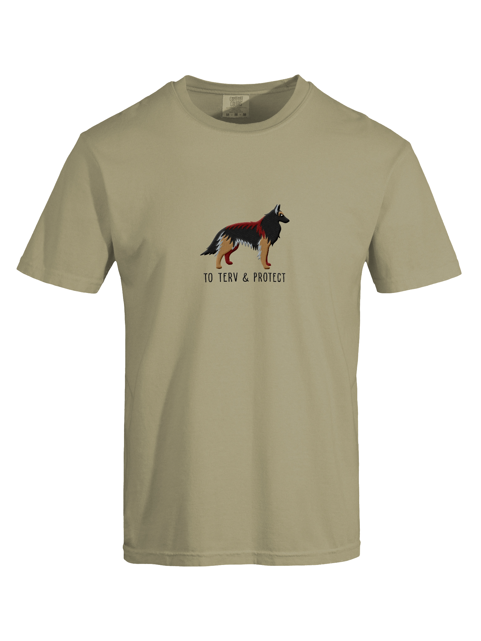 To Terv and Protect T-Shirt(Embroidered) of a Belgian Tervuren(Black) product image (41)
