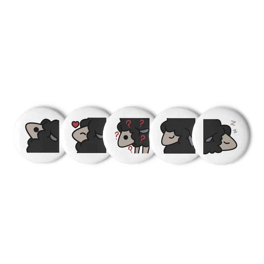 THE BLACK SHEEP EMOTE PINBACK BUTTONS product image (4)