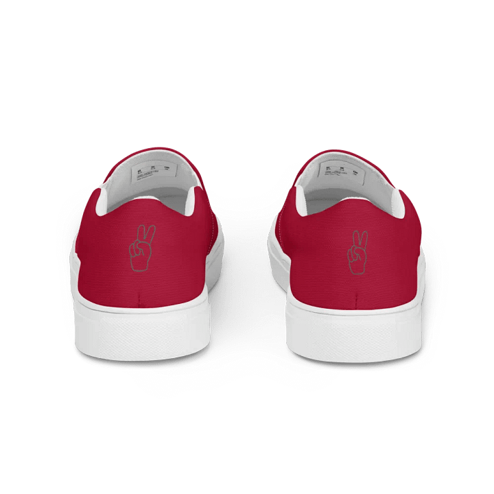 Maroon Detail Grandma DG Women's Canvas Slip-Ons product image (2)