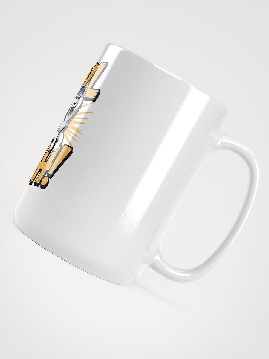 Howl Yeah! Siberian Husky White Glossy Mug product image (5)