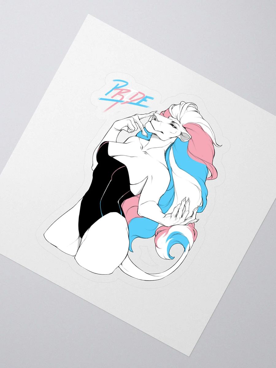 Trans pride Lioness Sticker product image (2)