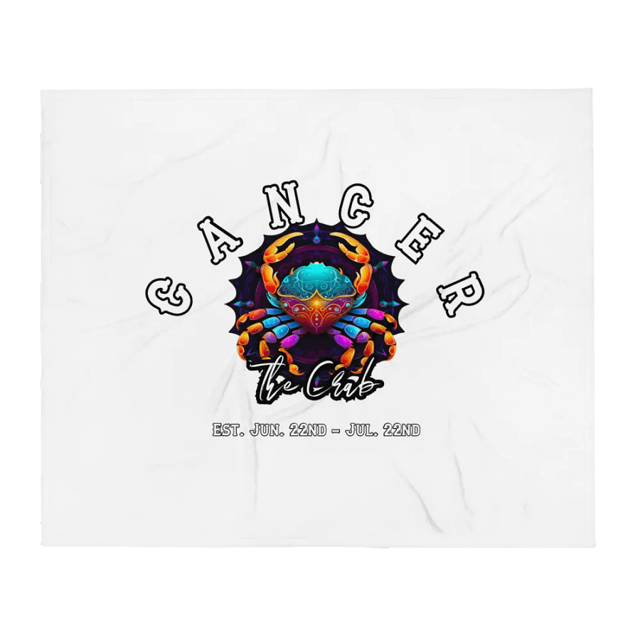 Cancer - Zodiac Throw Blanket product image (1)