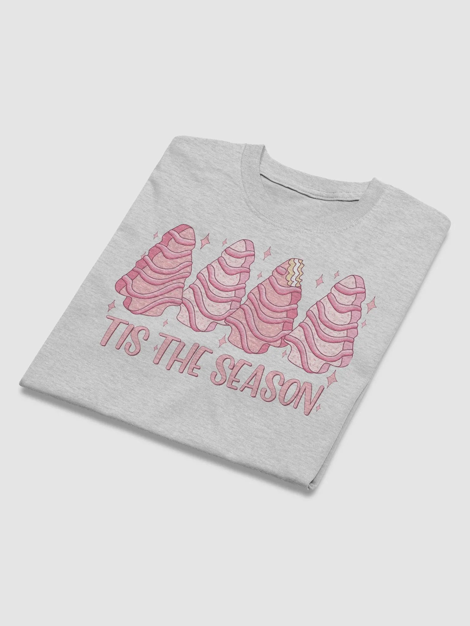 TIS THE SEASON CAKE PINK T-SHIRT product image (44)