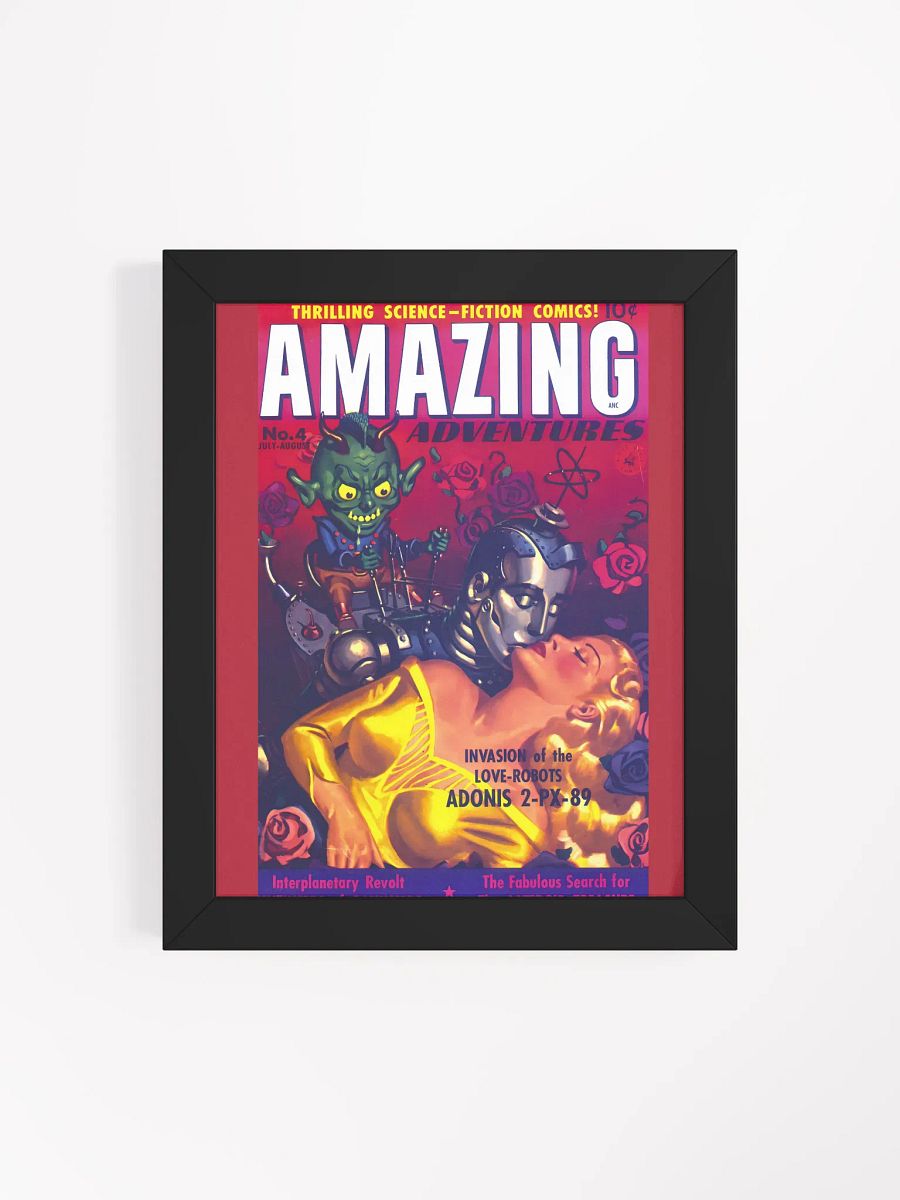 Love-Robots Invasion Vintage Poster product image (66)