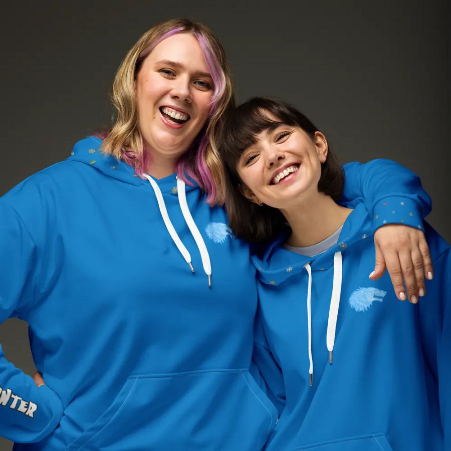 Blue Winter is Here Hoodie - back product image (8)