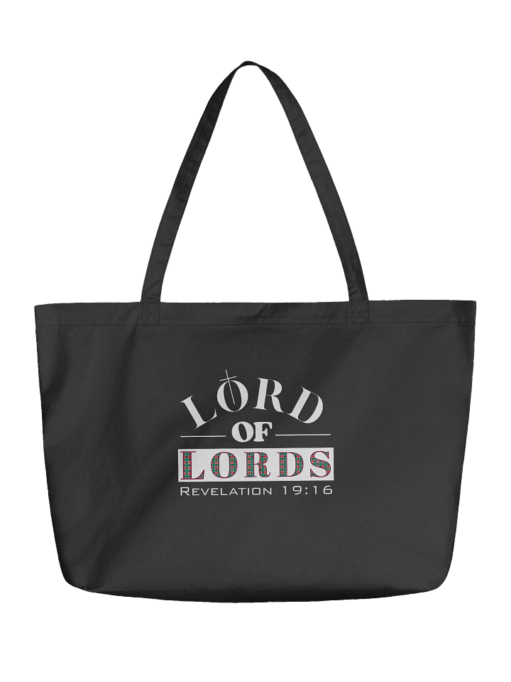Christian Organic Tote Bag | Lord of Lords, Revelation 19:16 | Christ Gift product image (2)