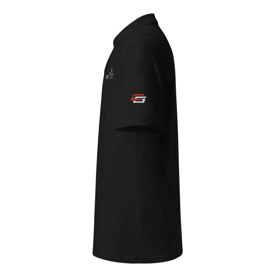 Shadow Bagger Embroidered Polo Shirt in Black product image (7)