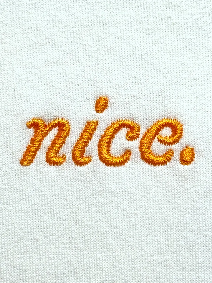Nice. Gold Embroidered Hoodie (White) product image (2)