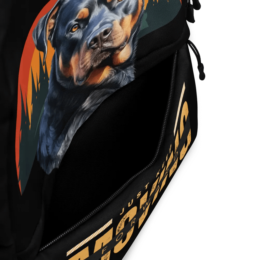 Rottweiler Keep Moving Forward All-Over Print Backpack product image (7)