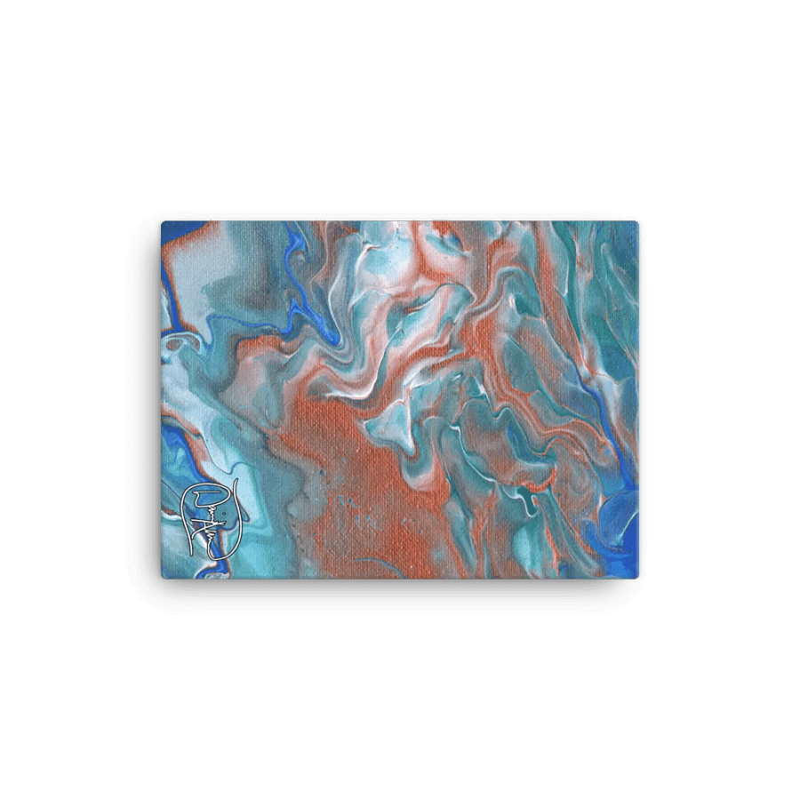 Metallic Orange Fluid Acrylic Canvas product image (2)