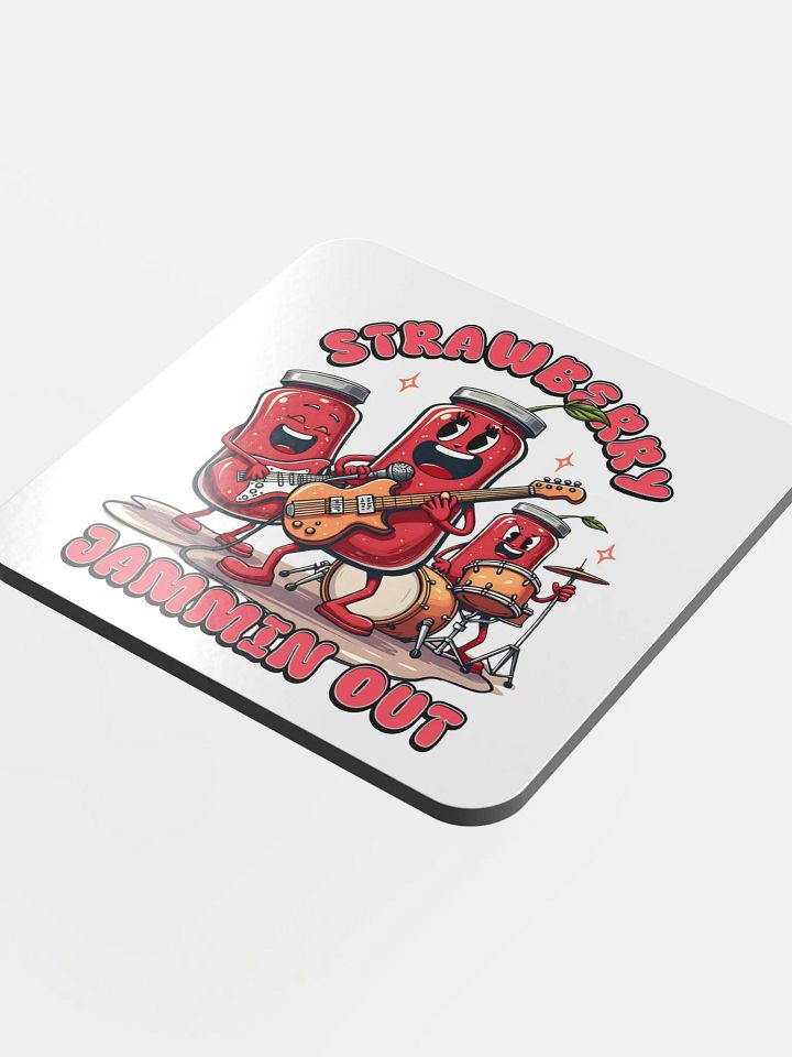 Strawberry Jammin Out Jar Coasters product image (1)