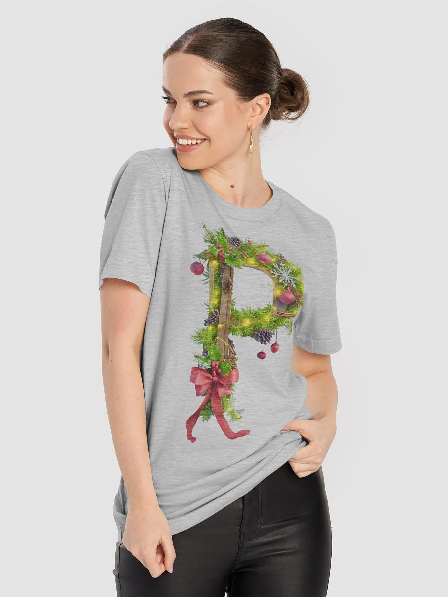 Festive Fir Letter P T-Shirt product image (3)
