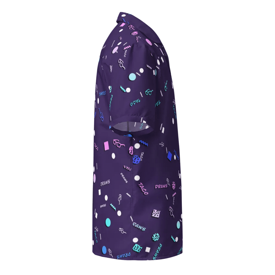 TacoDraws Retro Pattern Button-Up product image (10)