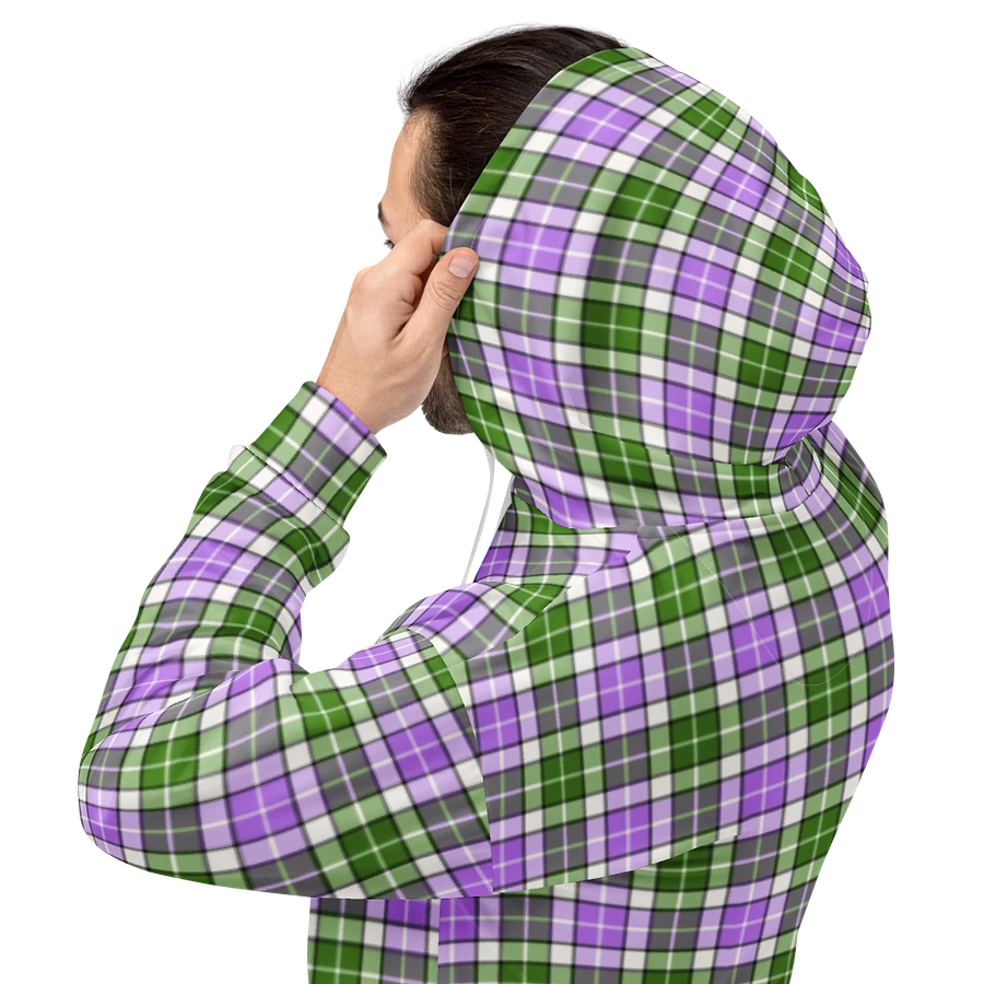 Lavender and Green Plaid Hoodie product image (8)