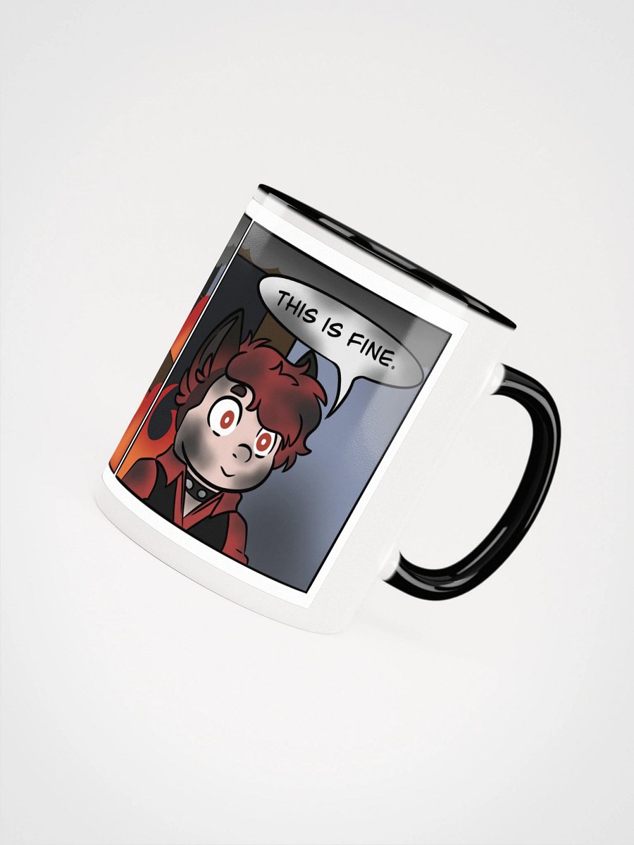 Ceramic Mug with Color Inside - This Is Fine Meme product image (20)