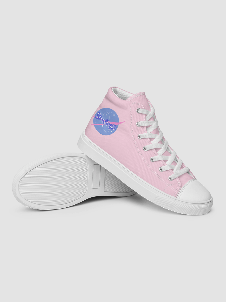 Pink Starbright The Band Women's High Top Canvas Shoes product image (17)