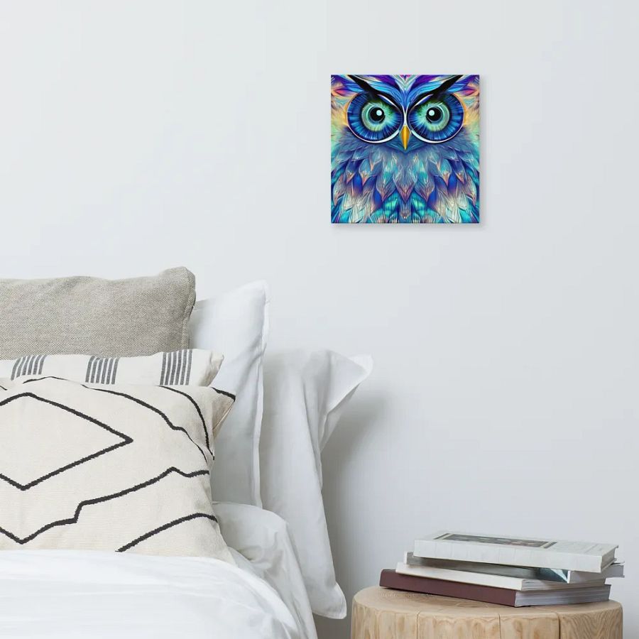 Fantasy Fractal Owl Art - v16 product image (6)