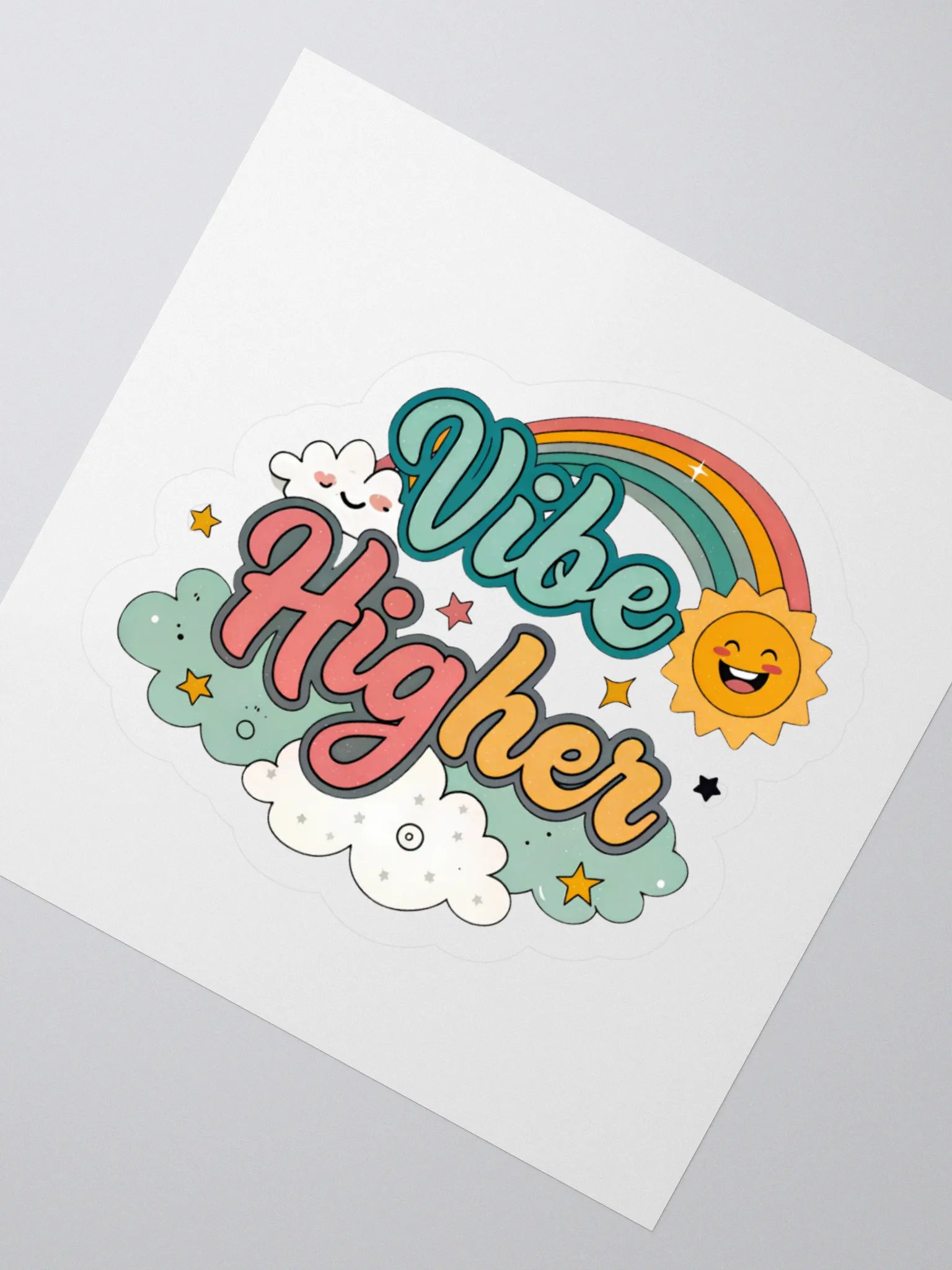 Vibe Higher Kiss Cut Stickers product image (4)