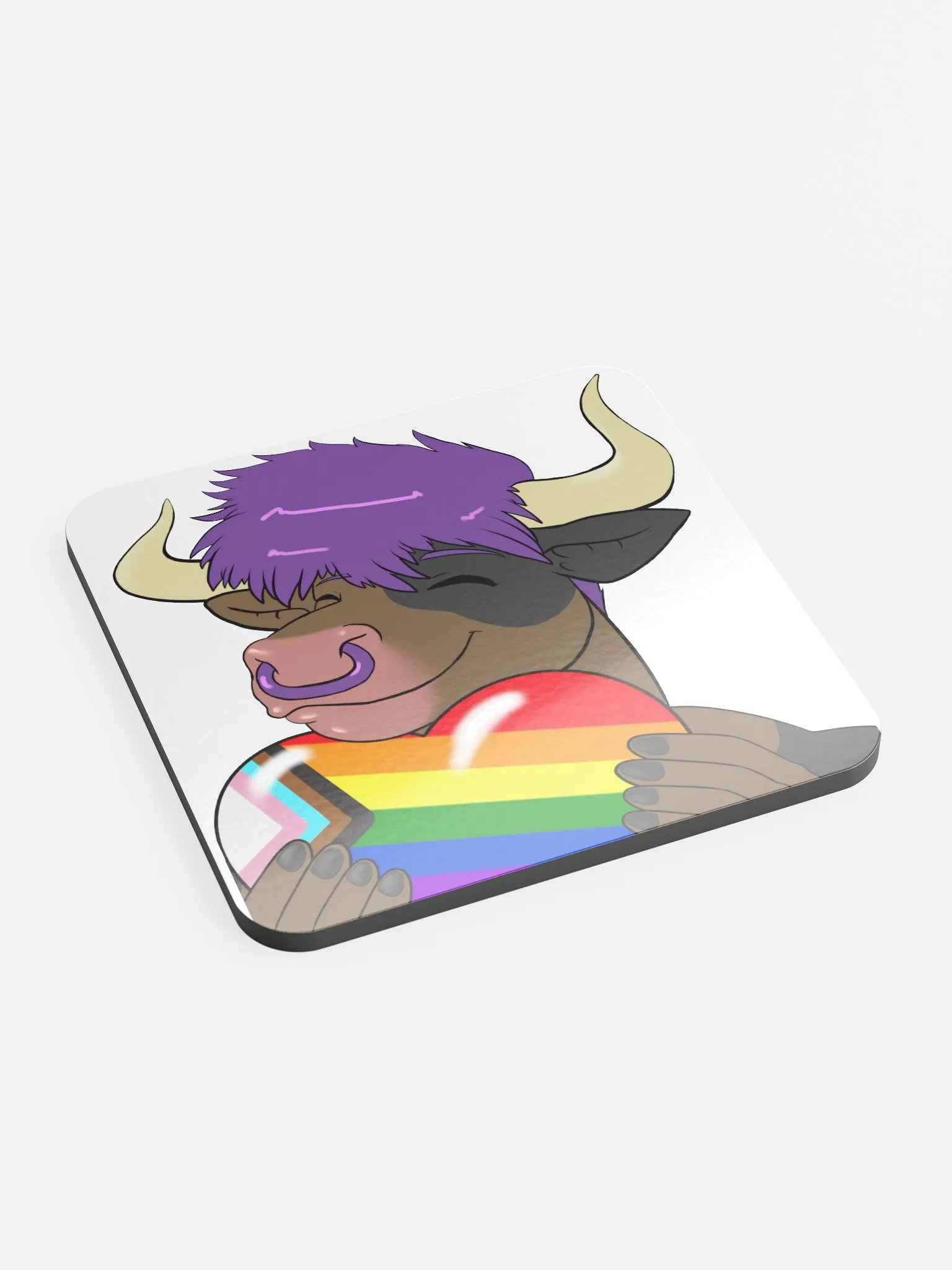 Yuuma Progress Flag Heart Coaster product image (2)