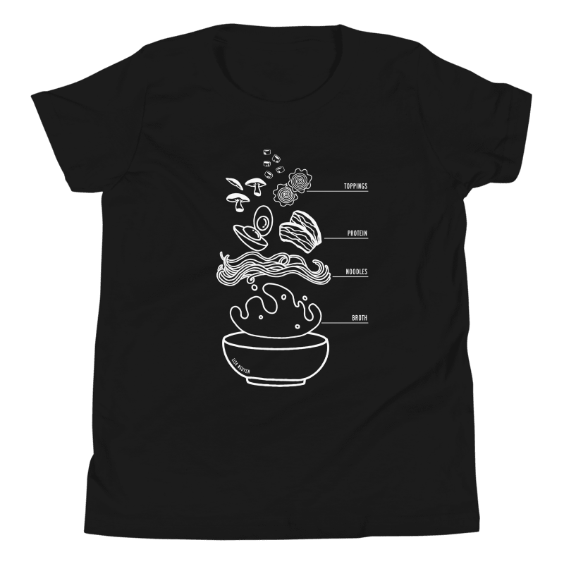 Kids Ramen Midnight - White on Black product image (1)